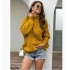 2023 Autumn Winter Women Turtleneck Sweater Loose Short Eleg